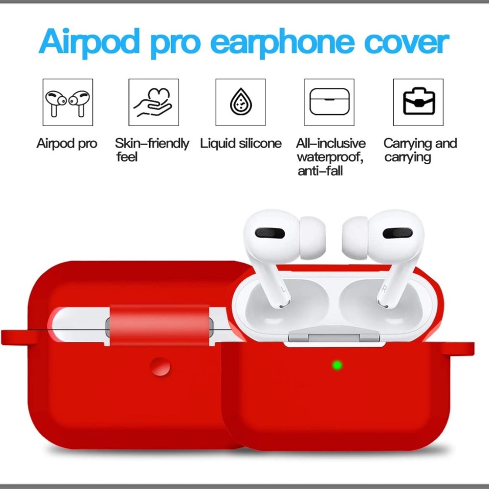 NEW! Airpods Pro Case Cover Silicone Protective Skin Case for Airpod Pro